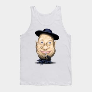 Jeff Ross Stand Up Comedy - Big Head Illustration Tank Top